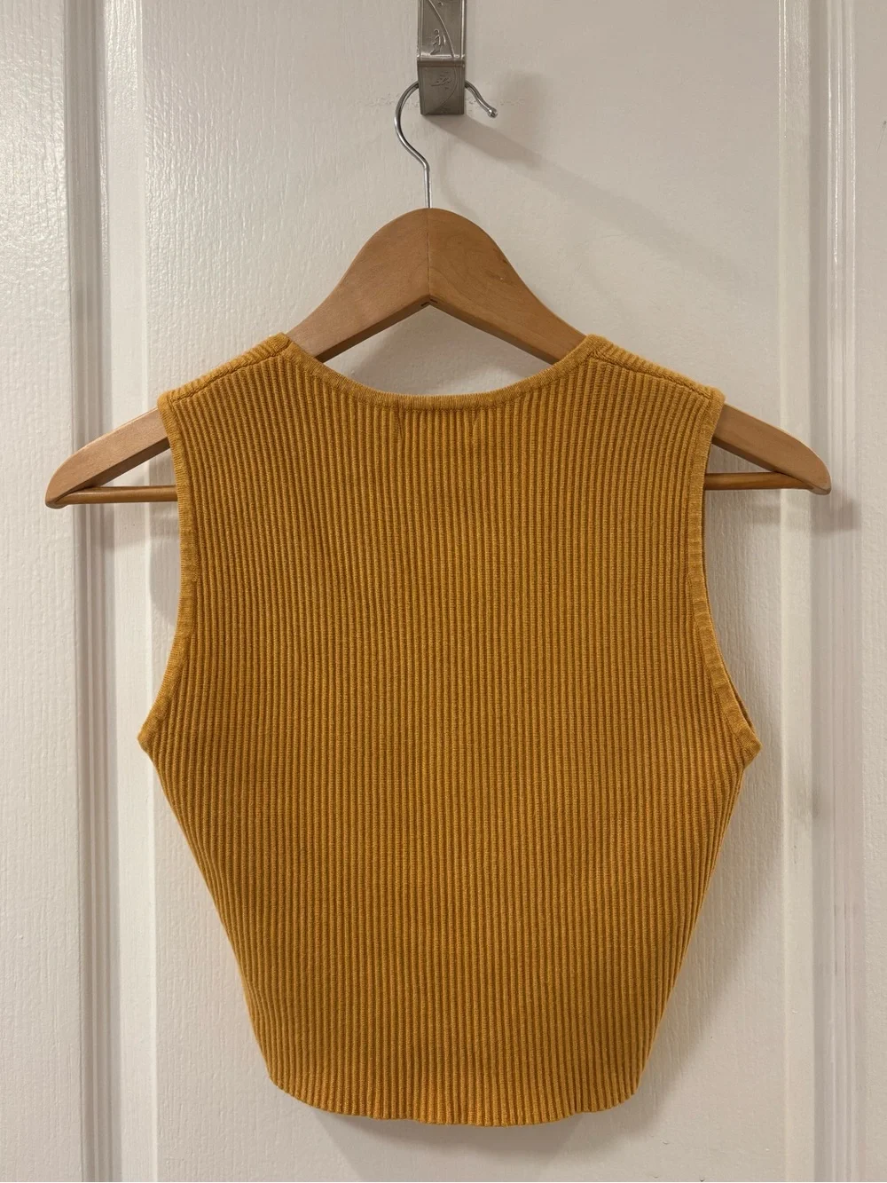 House of Harlow 1960 Ribbed Mustard Tank Top